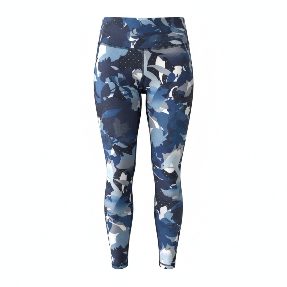 Old Navy Active Blue and White Patterned Leggings, Size XS